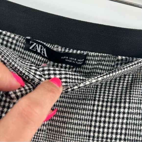 ZARA Glen check trousers size S - Picture 4 of 4